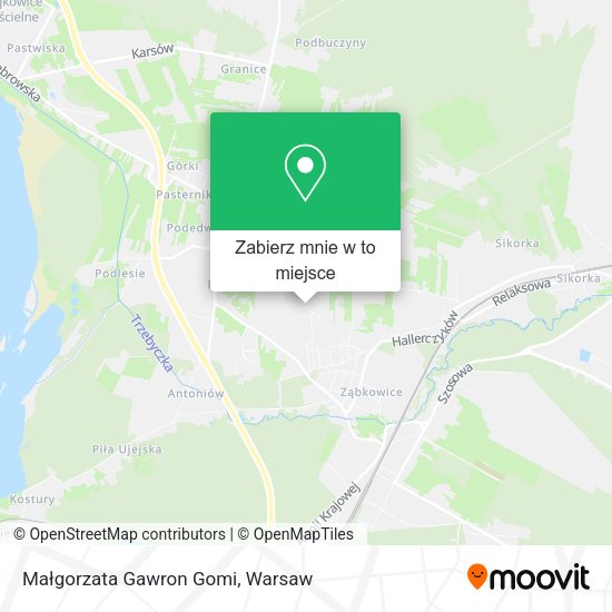 Mapa Małgorzata Gawron Gomi