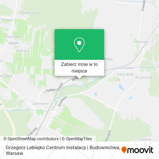 Mapa Grzegorz Lebiejko Centrum Instalacji i Budownictwa