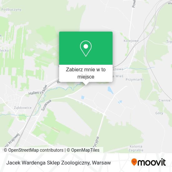 Mapa Jacek Wardenga Sklep Zoologiczny