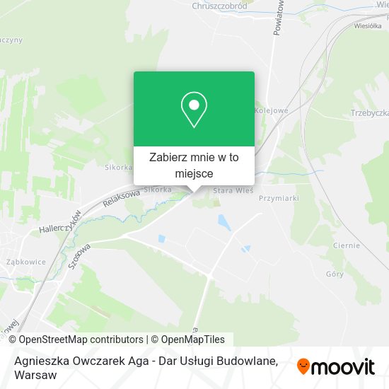 Mapa Agnieszka Owczarek Aga - Dar Usługi Budowlane