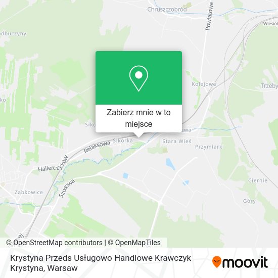 Mapa Krystyna Przeds Usługowo Handlowe Krawczyk Krystyna