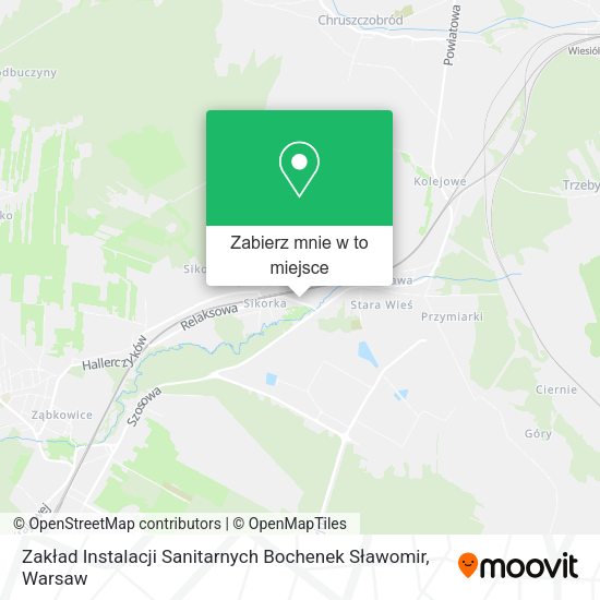 Mapa Zakład Instalacji Sanitarnych Bochenek Sławomir