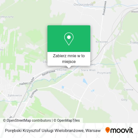 Mapa Porębski Krzysztof Usługi Wielobranżowe