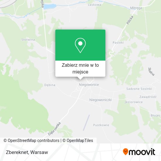 Mapa Zbereknet