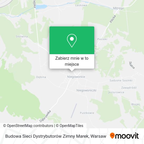 Mapa Budowa Sieci Dystrybutorów Zimny Marek