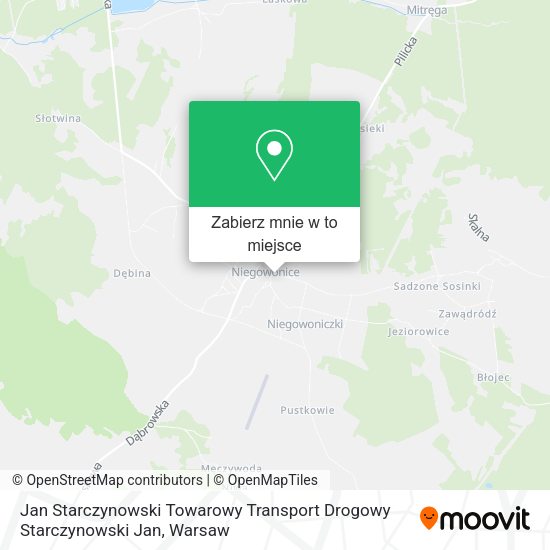 Mapa Jan Starczynowski Towarowy Transport Drogowy Starczynowski Jan