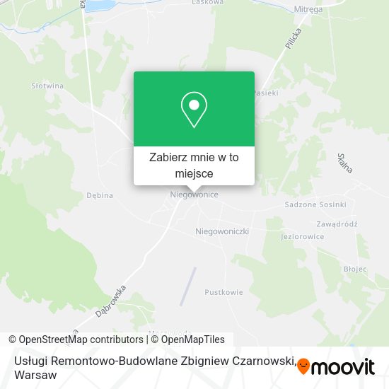 Mapa Usługi Remontowo-Budowlane Zbigniew Czarnowski