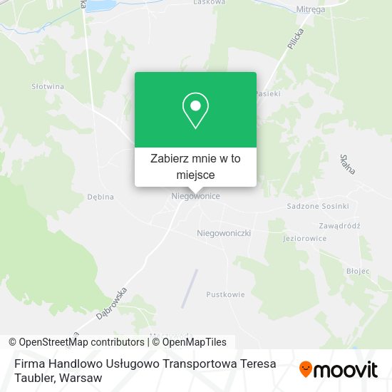 Mapa Firma Handlowo Usługowo Transportowa Teresa Taubler