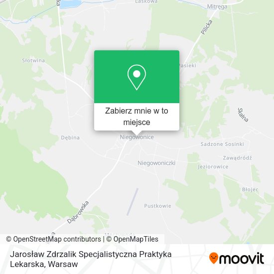 Mapa Jarosław Zdrzalik Specjalistyczna Praktyka Lekarska