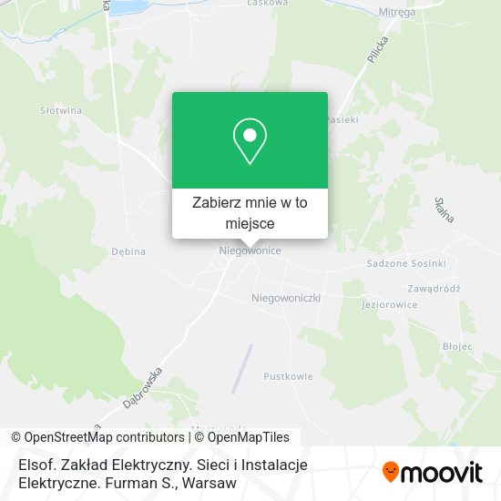 Mapa Elsof. Zakład Elektryczny. Sieci i Instalacje Elektryczne. Furman S.