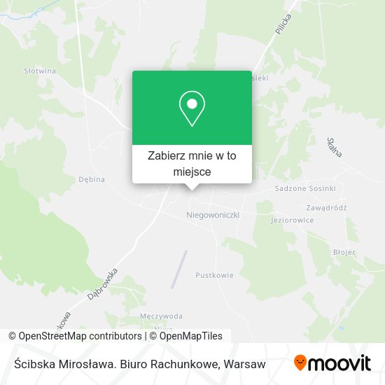 Mapa Ścibska Mirosława. Biuro Rachunkowe