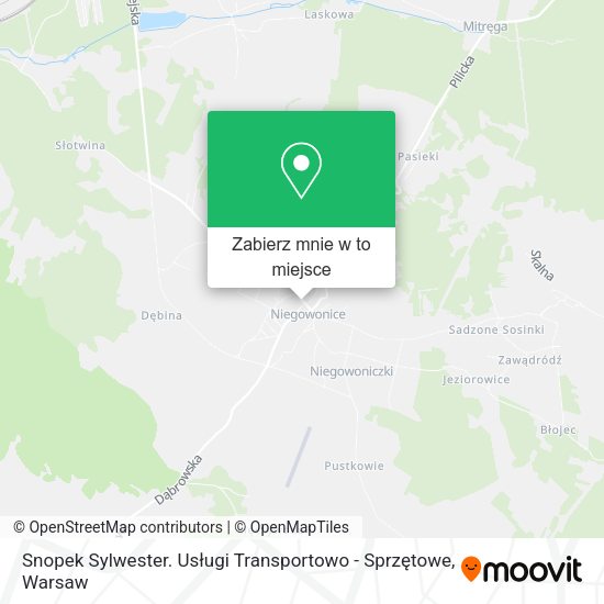 Mapa Snopek Sylwester. Usługi Transportowo - Sprzętowe