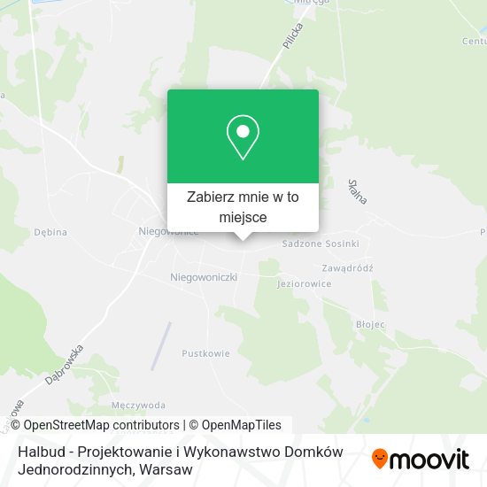 Mapa Halbud - Projektowanie i Wykonawstwo Domków Jednorodzinnych