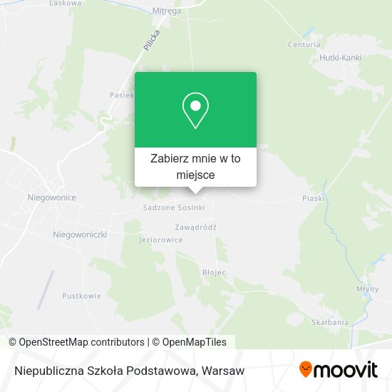 Mapa Niepubliczna Szkoła Podstawowa