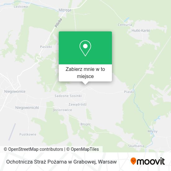 Mapa Ochotnicza Straż Pożarna w Grabowej