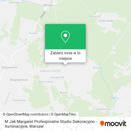 Mapa M Jak Margaret Profesjonalne Studio Dekoracyjno - Iluminacyjne