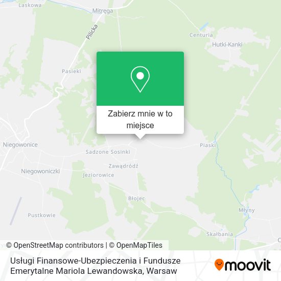 Mapa Usługi Finansowe-Ubezpieczenia i Fundusze Emerytalne Mariola Lewandowska