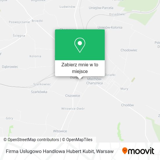 Mapa Firma Usługowo Handlowa Hubert Kubit