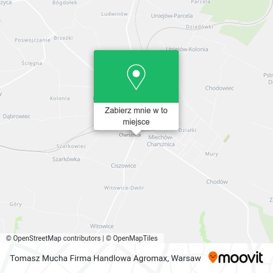 Mapa Tomasz Mucha Firma Handlowa Agromax