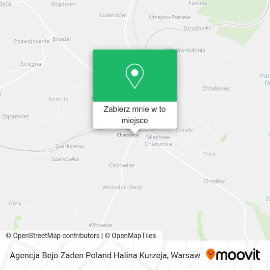 Mapa Agencja Bejo Zaden Poland Halina Kurzeja