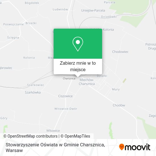 Mapa Stowarzyszenie Oświata w Gminie Charsznica