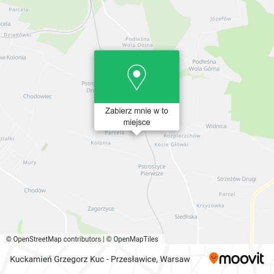 Mapa Kuckamień Grzegorz Kuc - Przesławice