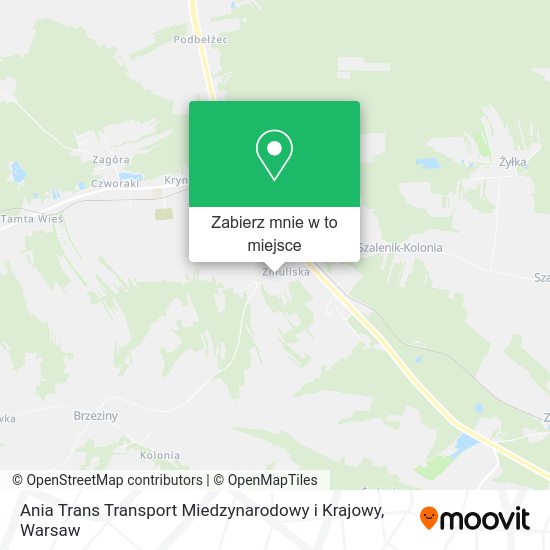 Mapa Ania Trans Transport Miedzynarodowy i Krajowy