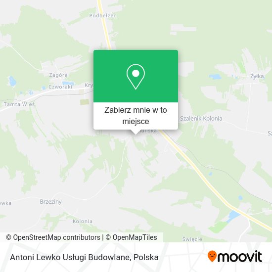 Mapa Antoni Lewko Usługi Budowlane