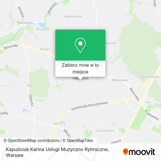 Mapa Kapuściok Karina Usługi Muzyczno Rytmiczne