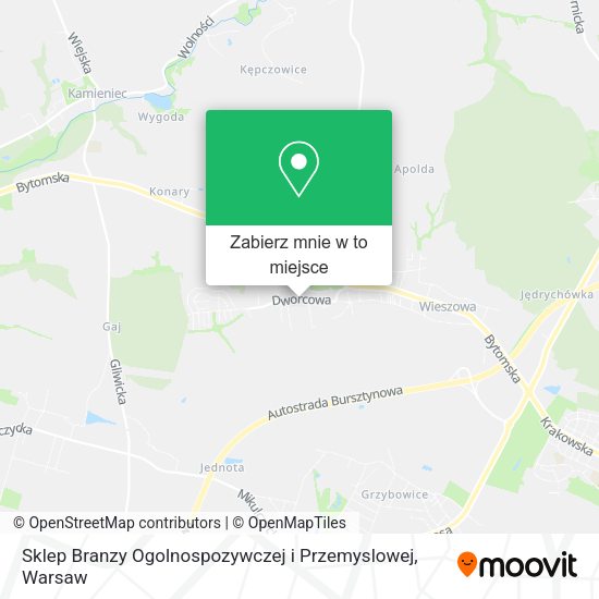 Mapa Sklep Branzy Ogolnospozywczej i Przemyslowej