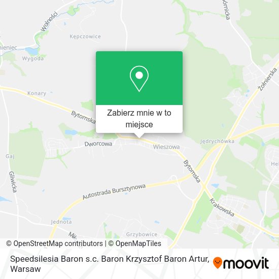 Mapa Speedsilesia Baron s.c. Baron Krzysztof Baron Artur