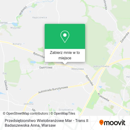 Mapa Przedsiębiorstwo Wielobranżowe Mar - Trans II Badaszewska Anna