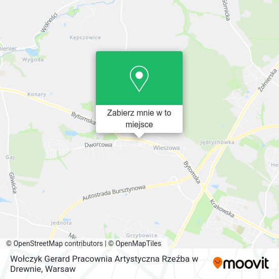 Mapa Wołczyk Gerard Pracownia Artystyczna Rzeźba w Drewnie