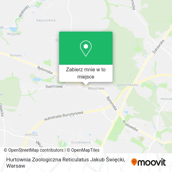 Mapa Hurtownia Zoologiczna Reticulatus Jakub Święcki