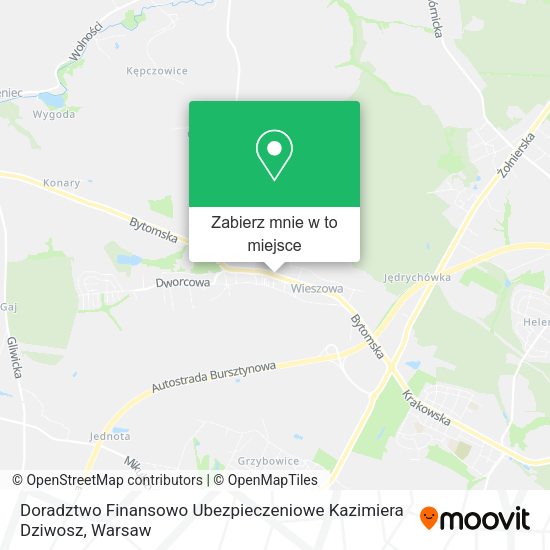 Mapa Doradztwo Finansowo Ubezpieczeniowe Kazimiera Dziwosz