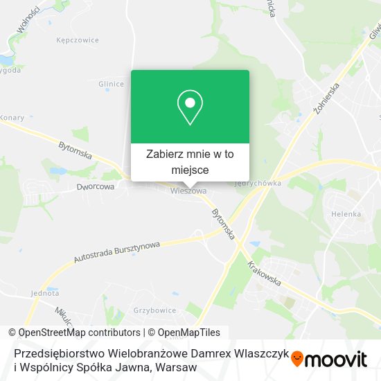 Mapa Przedsiębiorstwo Wielobranżowe Damrex Wlaszczyk i Wspólnicy Spółka Jawna