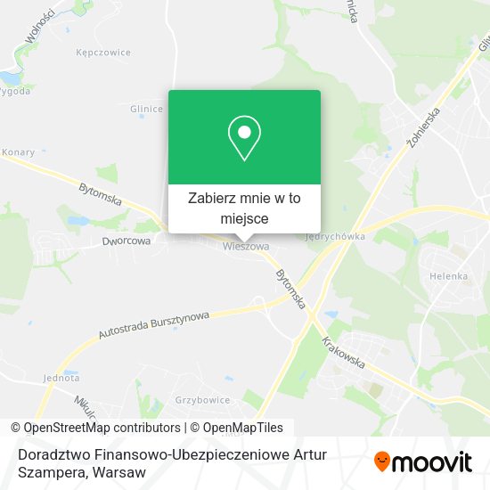 Mapa Doradztwo Finansowo-Ubezpieczeniowe Artur Szampera