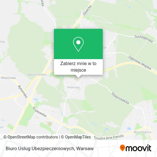 Mapa Biuro Uslug Ubezpieczeniowych