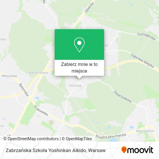 Mapa Zabrzańska Szkoła Yoshinkan Aikido