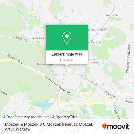 Mapa Moszek & Moszek S C Moszek Ireneusz Moszek Artur