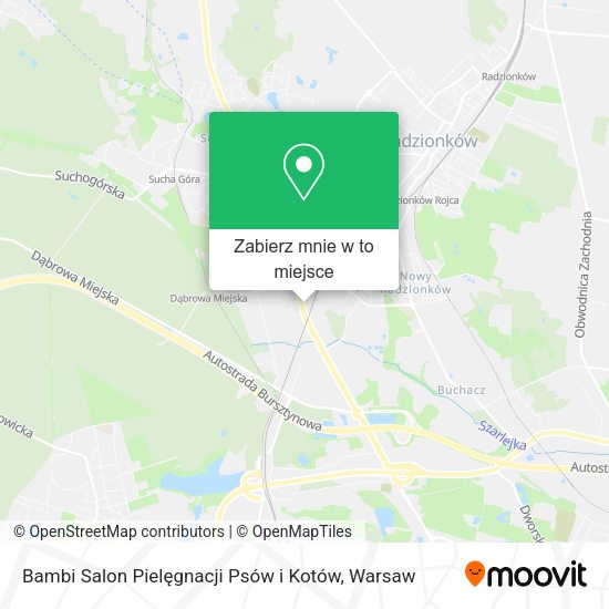 Mapa Bambi Salon Pielęgnacji Psów i Kotów