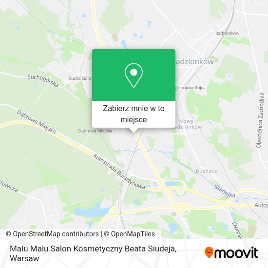 Mapa Malu Malu Salon Kosmetyczny Beata Siudeja