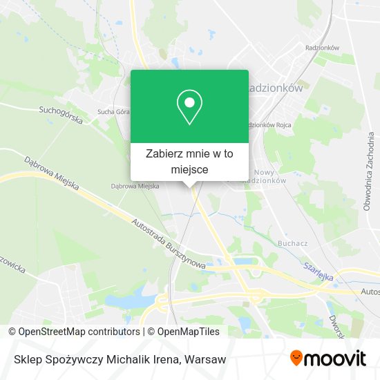 Mapa Sklep Spożywczy Michalik Irena