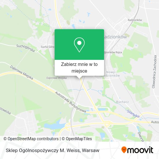 Mapa Sklep Ogólnospożywczy M. Weiss