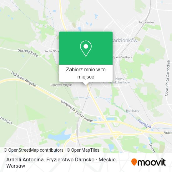 Mapa Ardelli Antonina. Fryzjerstwo Damsko - Męskie