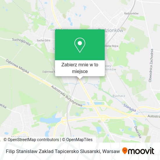 Mapa Filip Stanislaw Zaklad Tapicersko Slusarski