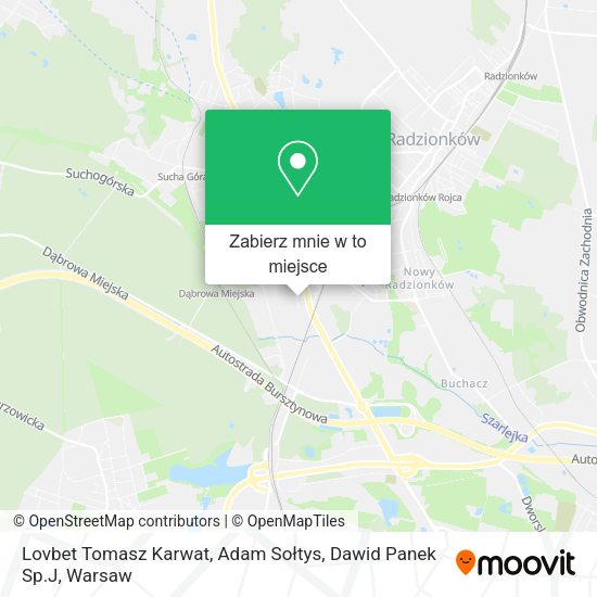 Mapa Lovbet Tomasz Karwat, Adam Sołtys, Dawid Panek Sp.J