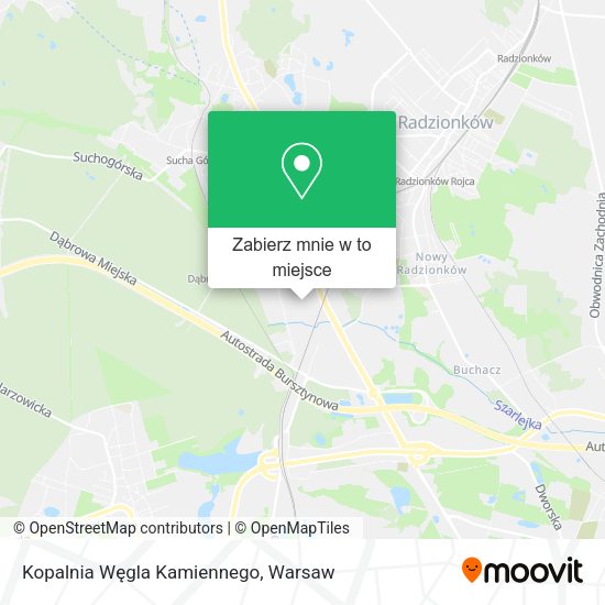 Mapa Kopalnia Węgla Kamiennego