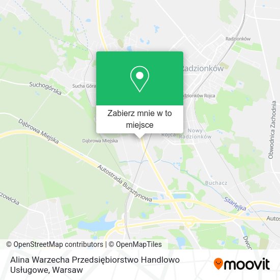 Mapa Alina Warzecha Przedsiębiorstwo Handlowo Usługowe