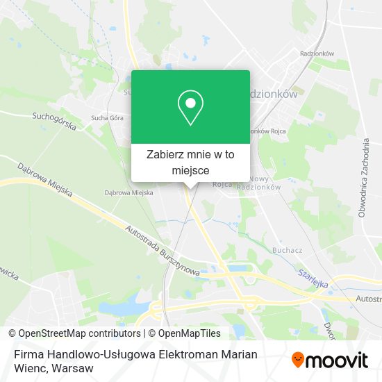 Mapa Firma Handlowo-Usługowa Elektroman Marian Wienc